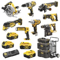 Набор из восьми инструментов аккумуляторных DeWALT DCK856P4