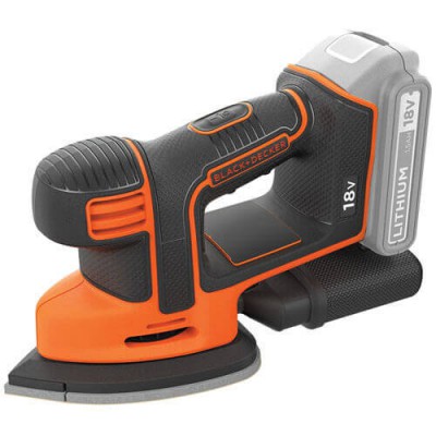 Вібраційна машина шліфувальна акумуляторна Black+Decker BDCDS18N