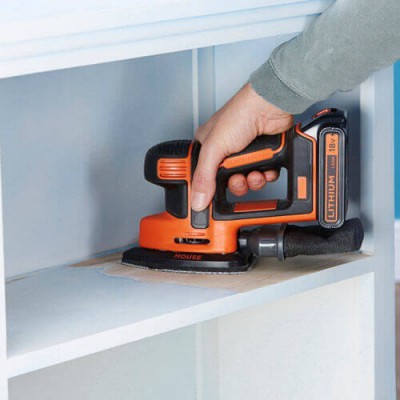 Вібраційна машина шліфувальна акумуляторна Black+Decker BDCDS18N