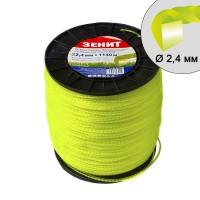 Леска для садовых триммеров ’’Витой квадрат’’ 2.4 мм x 1140 м (КРК-24-1140-С)