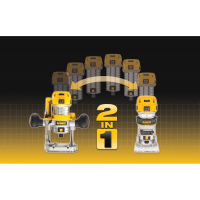 Ручна фрезерна машина мережева вертикальна DeWALT D26204K