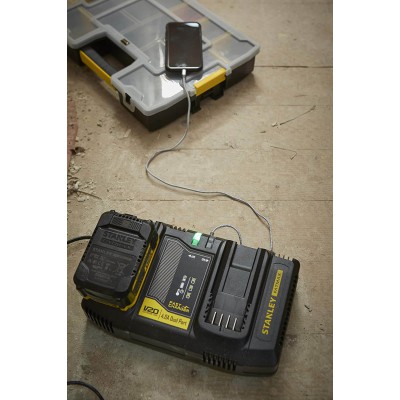 Зарядное устройство на 2 аккумулятора STANLEY FATMAX SFMCB24