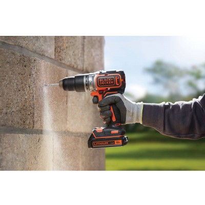 Аккумуляторная дрель шуруповерт Black Decker ударная бесщеточная BL188N