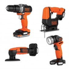 Набор из четырёх инструментов BLACK+DECKER BDCK123S2S