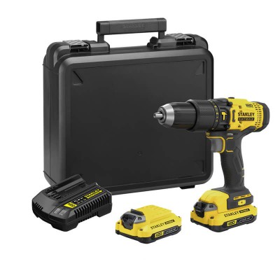 Дриль-шурупокрут ударний акумуляторний STANLEY FATMAX SCD711C2K