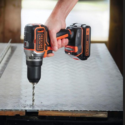 Дрель шуруповерт аккумуляторная Black Decker бесщеточная BL186N