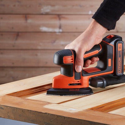 Вібраційна шліфувальна машина акумуляторна Black+Decker BDCDS18