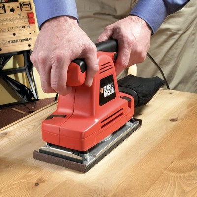 Вібраційна шліфувальна машина мережева Black+Decker KA274EKA