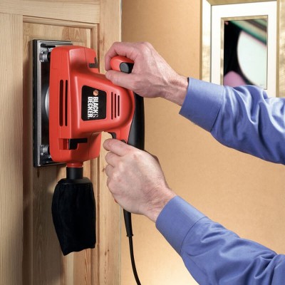 Вібраційна шліфувальна машина мережева Black+Decker KA274EKA