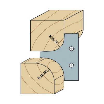 Насадная фреза CMT D=132 B=31,75 мультирадиусная для закруглений (694.004.31)