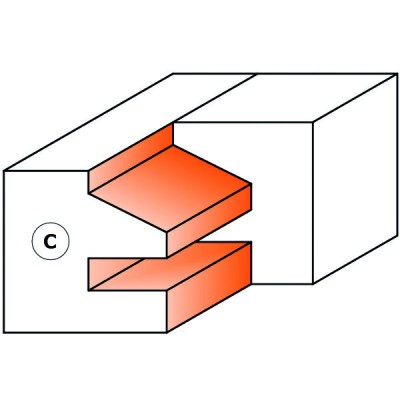Насадная фреза CMT D=130 B=50 для мебельной обвязки (рамных фасадов) (694.014.50)