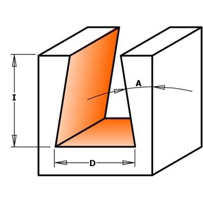 14x18x60x9°x12 Фрезы для соединения «ласточкин хвост» СМТ