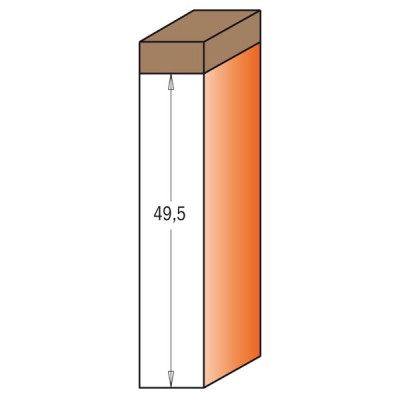 19x49.5x100x12 Фреза концевая прямая пазовая со сменными ножами Z1 СМТ