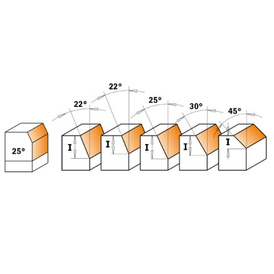 27x5.5x51.5x8x45° Фрезы для снятия фаски с подшипником СМТ