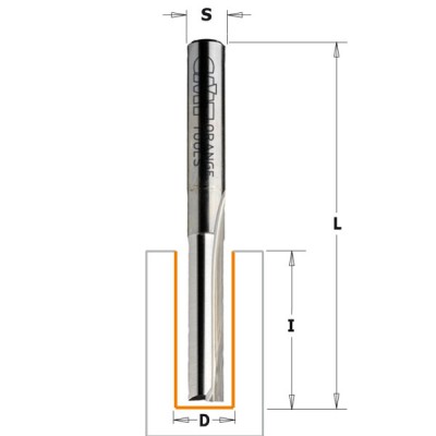 12x50.8x108x12 Фреза концевая прямая пазовая HM длинная серия СМТ