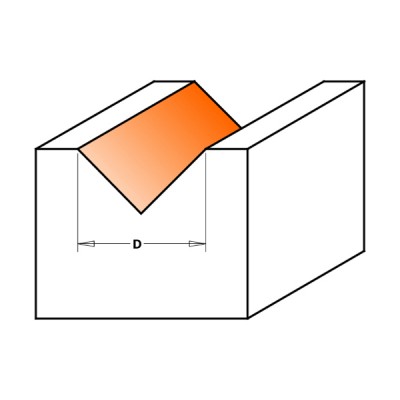 38x28,5x70x90 ° x12,7 ФРЕЗА Пазова V-образна C КУТОМ 90 ГРАДУСІВ СМТ