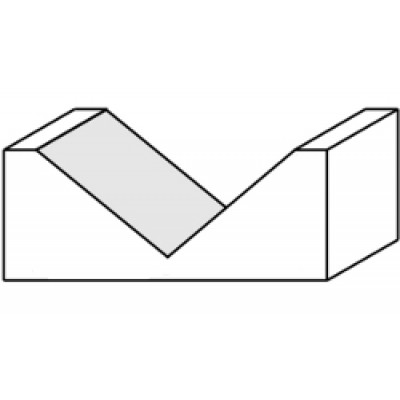 12,7x12,7x44,5x90°x8 ФРЕЗА ПАЗОВАЯ V-образная C УГЛОМ 90 ГРАДУСОВ СМТ