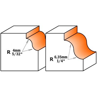 4x28,7x11,5x6,35 Фрезы с римским профилем кальовочные с подшипником СМТ