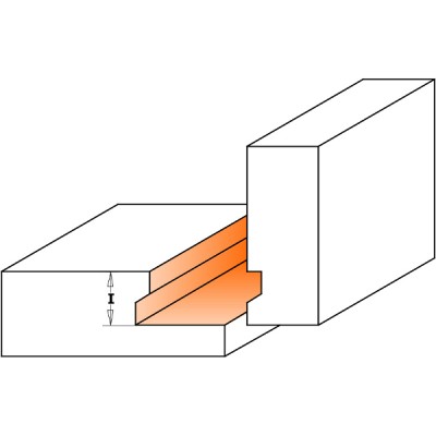 31,7x12,7x44,5x15,87 - 25,4x6,35 Фреза для изготовления мебельных ящиков СМТ