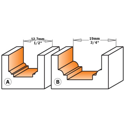 1,2x12,7x12,7x50,8x6,35 Фрези радісно (гравірувальні) СМТ