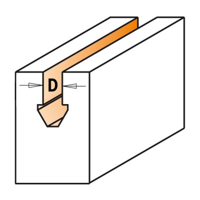 3.5x8x63.5x6.35 Фреза концевая пазовая для уплотнения СМТ