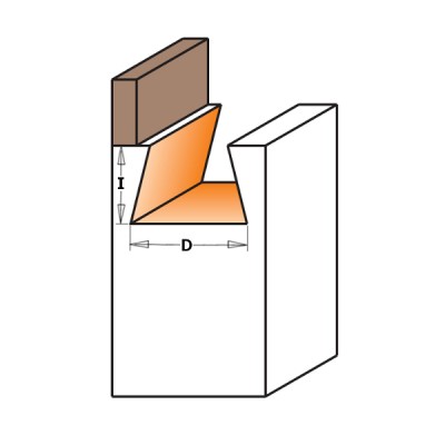 8,73x10,3x58x7°x6,35 Фрезы для соединения «ласточкин хвост» СМТ