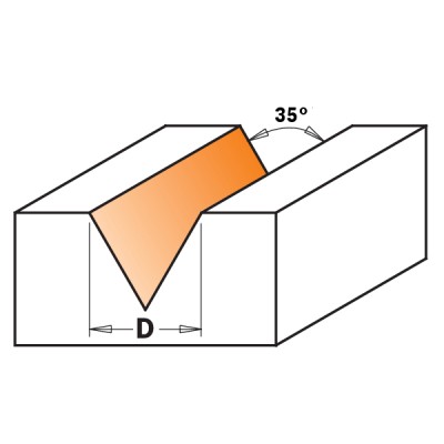 6x9x50x35°x6 Фрезы для гравировки (60°), (35°) СМТ