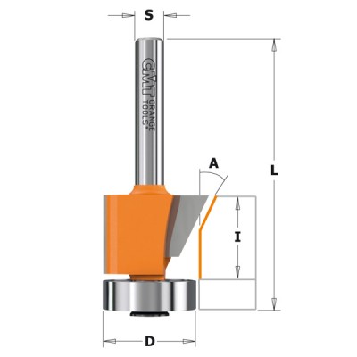 19 - 24.5x16(10+6)x56.5x6x0° - 25° Фрезы для снятия фаски с подшипником СМТ