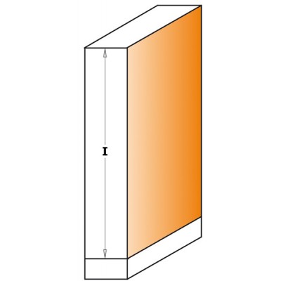 25.4x19x86.5x-5°x12 Фреза концевая прямая пазовая (обгонные) с нижним подшипником СМТ