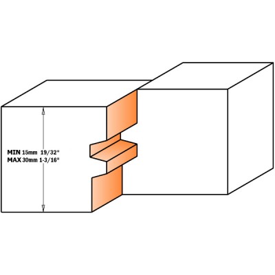 44,4x32x70,1x15 - 30x12,7 фрезы для обратных соединений СМТ