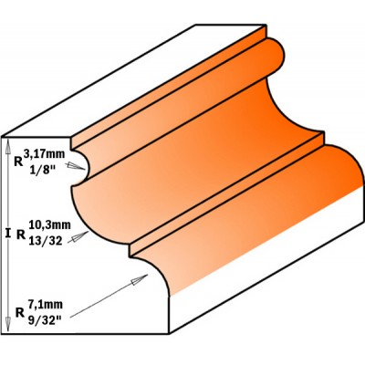 47,5x28,5x77,4x12,7 Фреза для карнизів мультипрофильні СМТ