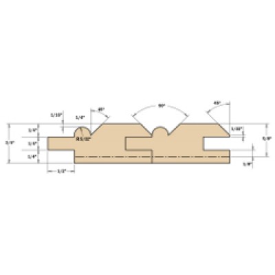 23,8x19,05x4x45°x67,7x12 Фрезы для изготовления панелей (вагонки) СМТ