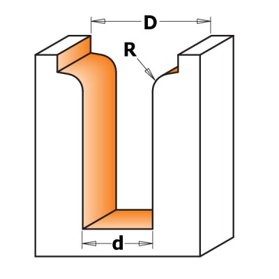 3,2x22x31,7x69,8x12,7 Фрезы гравировальные радиусные СМТ