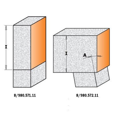 19.05x25.4x78x12.7 Фреза концевая прямая пазовая для твердых материалов типа Delrin СМТ