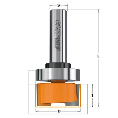 19x9.5x57x6.35 Фрезы для выборки паза под петли СМТ 852.001.11B