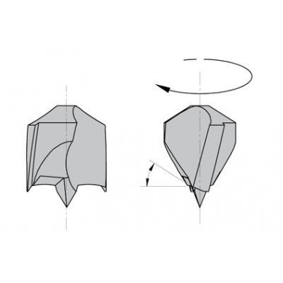 308.160.12 Сверло HW NP D = 16 I = 30 L = 57,5 S = 10x20 LH