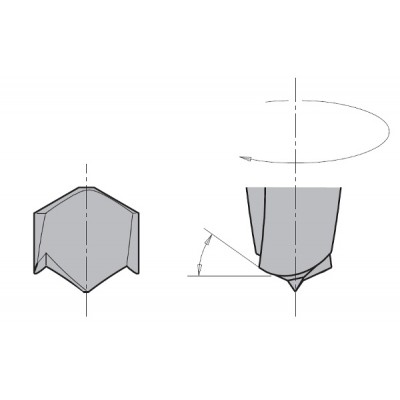 310.160.12 Свердло NP HW D=16 I=27 L=57,5 S=10x27 LH