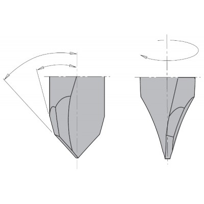 314.100.12 Свердло HW P D=10 I=35 L=70 S=10x26 LH