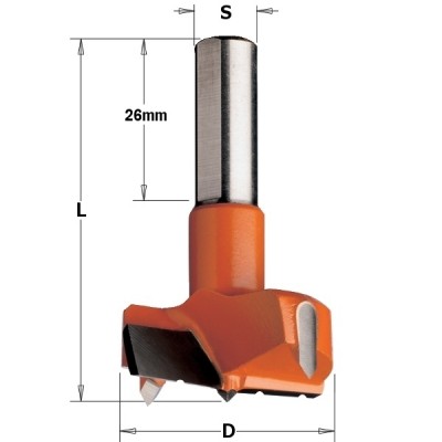 369.350.11 Сверло цилиндрическое HW D = 35 L = 70 S = 10x26 RH