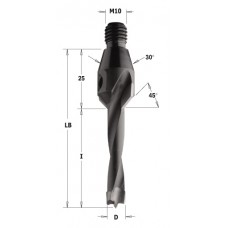 336.120.12 Сверло NP винт. хвост. GZ D = 12 I = 40 LB = 65 S = M10 / 30 ° LH