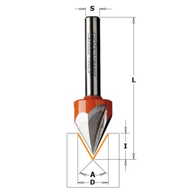 12,7x11x60,3x60°x12,7 Фрезы для гравировки (60°), (35°) СМТ