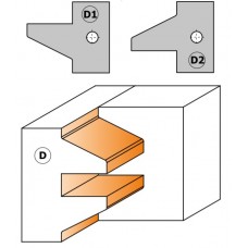 Пара ножей 25x29,8x2мм (D1) 695.015.D1 для фрез CMT серии 694