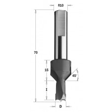 377.083.11 Сверло с зинкером NP HW D = 8 I = 13 L = 70 S = 10 RH