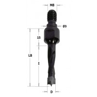 352.050.12 Сверло NP винт. хвост. HW D = 5 I = 30 LB = 45 S = M8 / 9 LH