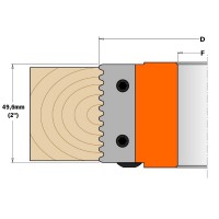 Пара ножів 49,6x11,9x1,5мм 695.008.01 для фрез CMT серії 694