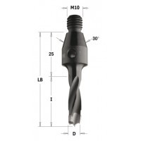 342.060.12 Сверло NP винт. хвост. HW D = 6 I = 40 LB = 65 S = M10 / 30o LH