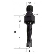 338.080.11 Свердло HW NP гвинт. хвост. D=8 I=30 LB=45 S=M10/11x4 RH