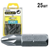 Бита с шестигранным хвостовиком 1/4” под шлиц Pz1 длиной 25 мм STANLEY 1-68-945