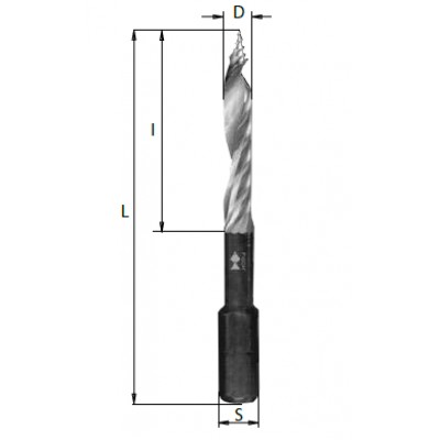 Сверла для ручної роботи з шестигранником f071be0400 4x42x60x1 / 4 шестигранний hss