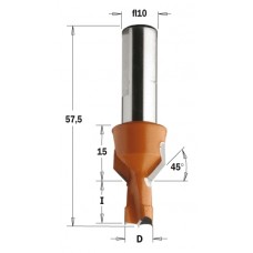 376.102.12 Сверло с зинкером NP HW D = 10 I = 20 L = 57,5 S = 10 LH